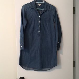 J. Crew denim shift dress